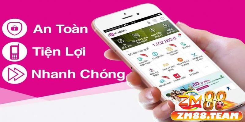 Các bước rút tiền ZM88 thông qua ví điện tử Momo/ Viettel pay/ Zalo Pay