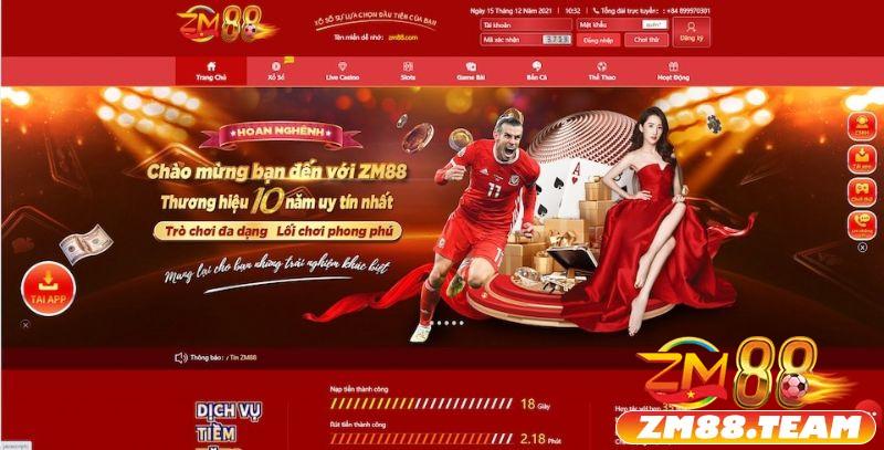 ZM88 hoạt động theo giấy phép PAGCOR 